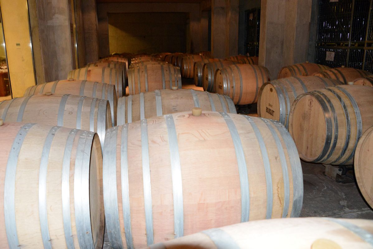03-09 Wooden Wine Barrels At Domaine Bousquet On Uco Valley Wine Tour Mendoza